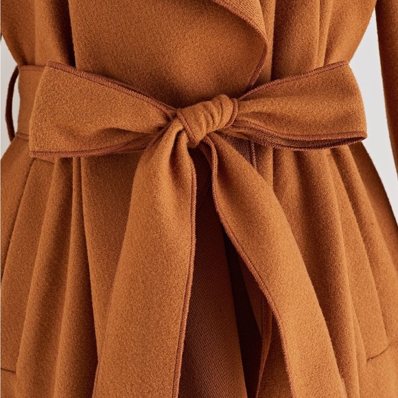 CHICWISH OPEN FRONT WOOL-BLEND COAT - Picture 3 of 7